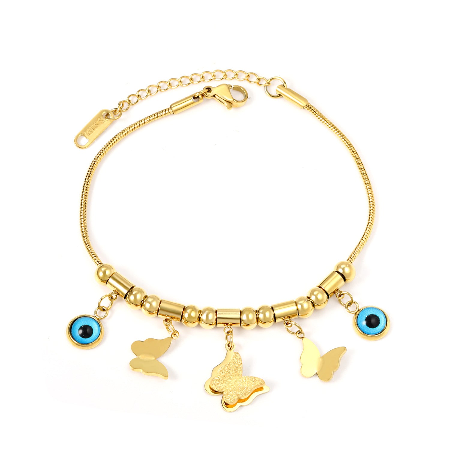 Wholesale Devil Eye Electroplated Metal Bracelet